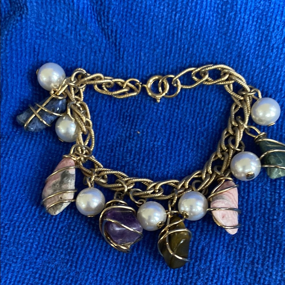 Gold and Silver Charm Bracelet